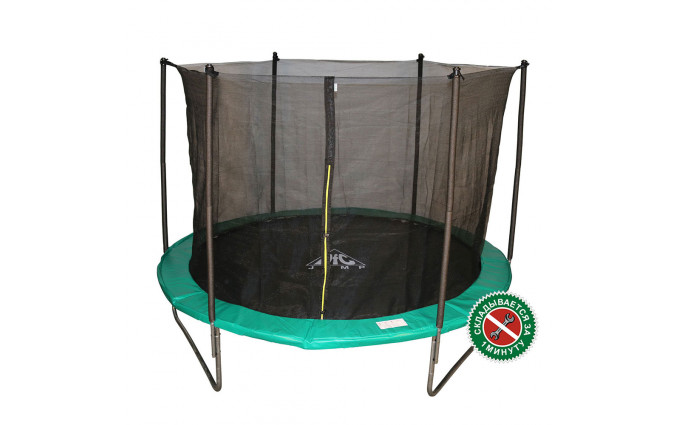 Батут DFC JUMP 14ft складной, c сеткой, цвет green Батут DFC JUMP 14ft складной, c сеткой, цвет green