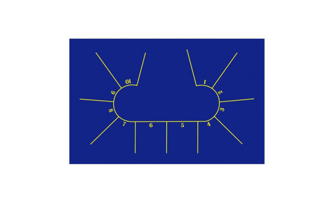 Сукно для покера Iwan Simonis 7410 Professional Texas Poker Hold`em Dark Blue