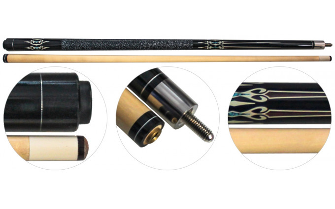 Кий для русского бильярда 2-pc "Minos CLMP-7" (черный) Кий для русского бильярда 2-pc "Minos CLMP-7" (черный)