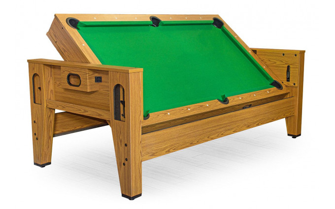 Cтол-трансформер «Twister» 3 в 1 (бильярд, аэрохоккей, настольный теннис, 217 х 107,5 х 81 см, дуб) Cтол-трансформер «Twister» 3 в 1 (бильярд, аэрохоккей, настольный теннис, 217 х 107,5 х 81 см, дуб)